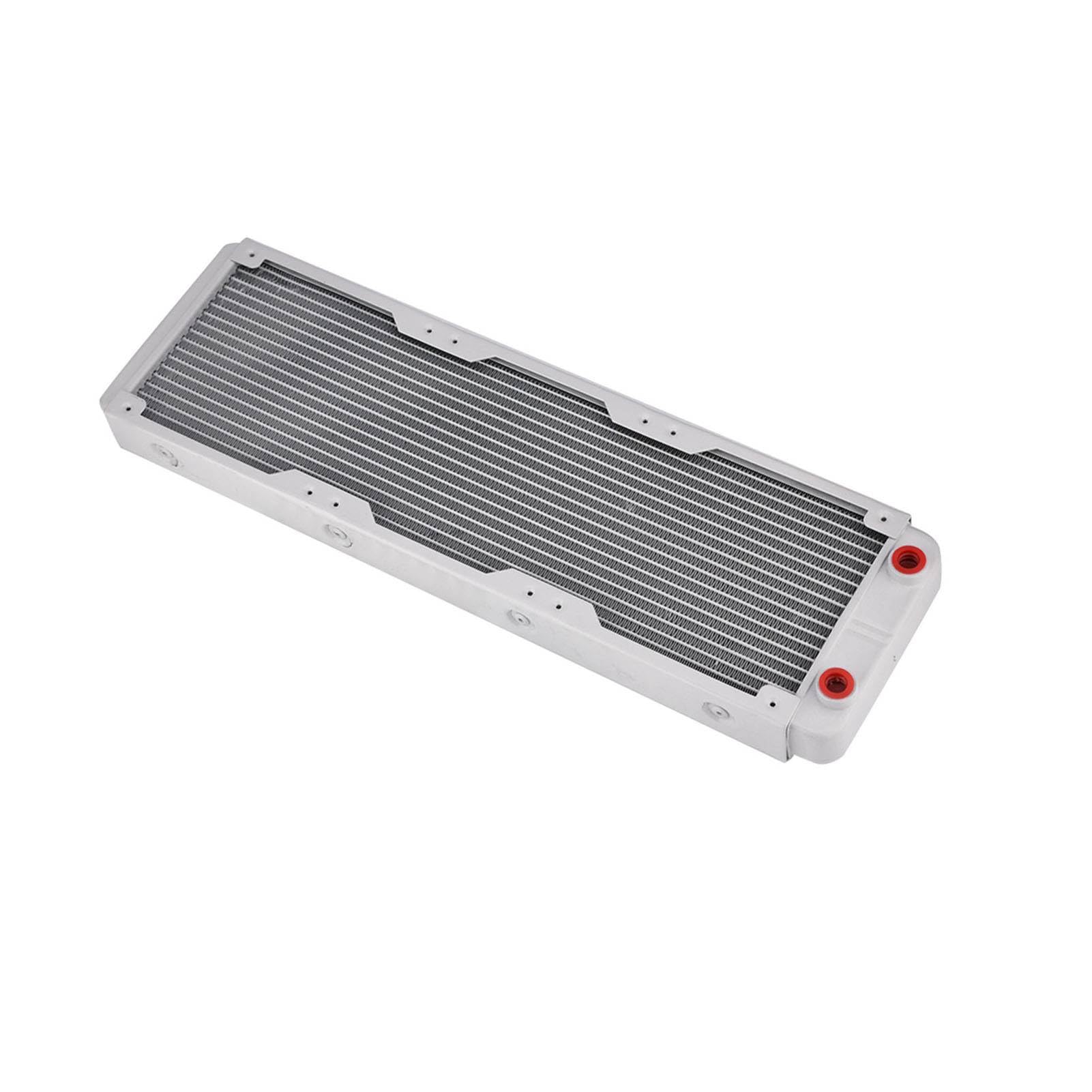 Dissipatore di Calore in Alluminio Ad Alte Prestazioni per Raffreddamento Ad Acqua di Computer e Apparecchiature Bellezza, Durevole e Silenzioso, Bianco (360 mm)
