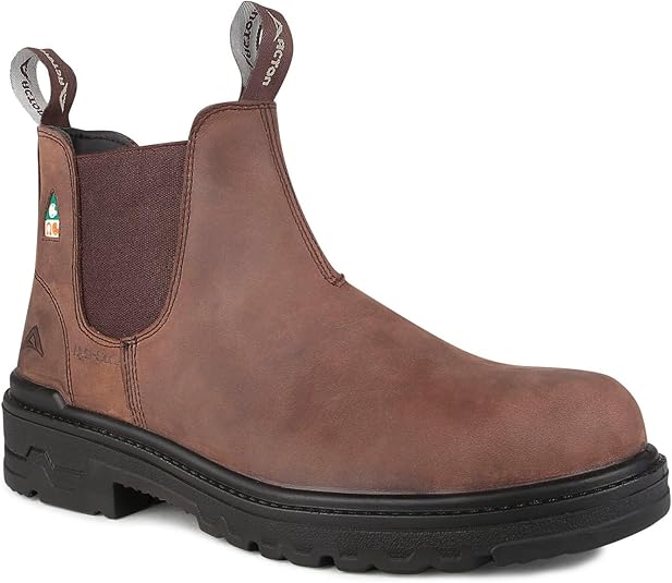 Acton Profile (A9265) 6' Leather Slip-on Safety Work Boots