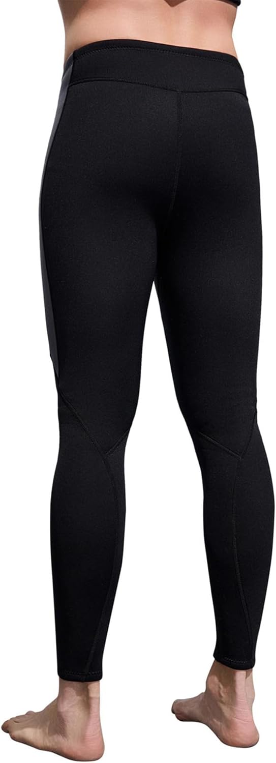 Hansber Men 3mm Neoprene Swimming Snorkeling Diving Surfing Suit Wetsuit Bottoms Color Block Swim Pants