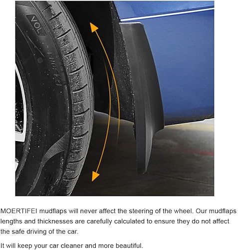 Miniatura 7 de MOERTIFEI Guardabarros de coche guardabarros para barro compatible con Buick Enclave 2008-2017 09 10 11 12 13 14 15 16