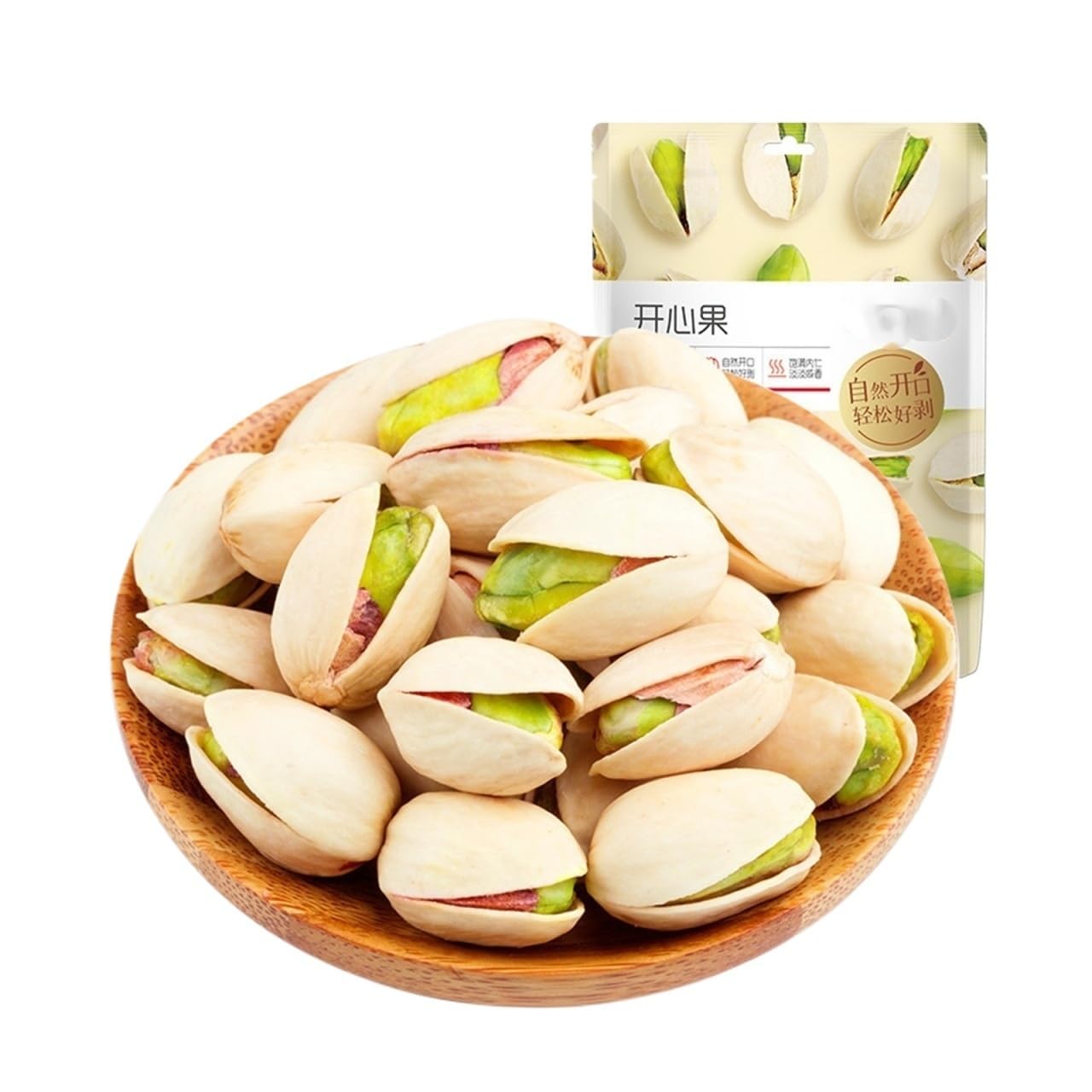 100g de pistachos grandes cuidadosamente seleccionados, regordetes y jugosos, de textura crujiente y sabor dulce y aromático(3bag)