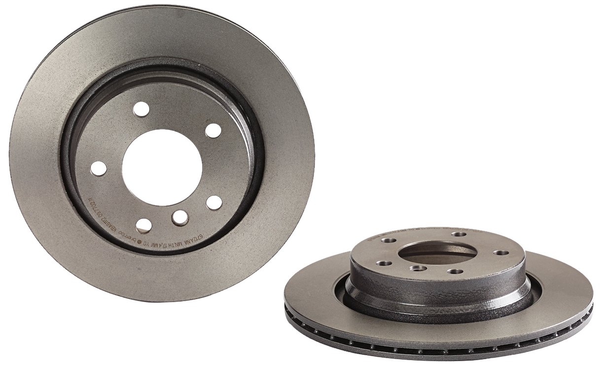 Brembo 09.7702.11 Rear Uv Coated Brake Disc - Set of 2