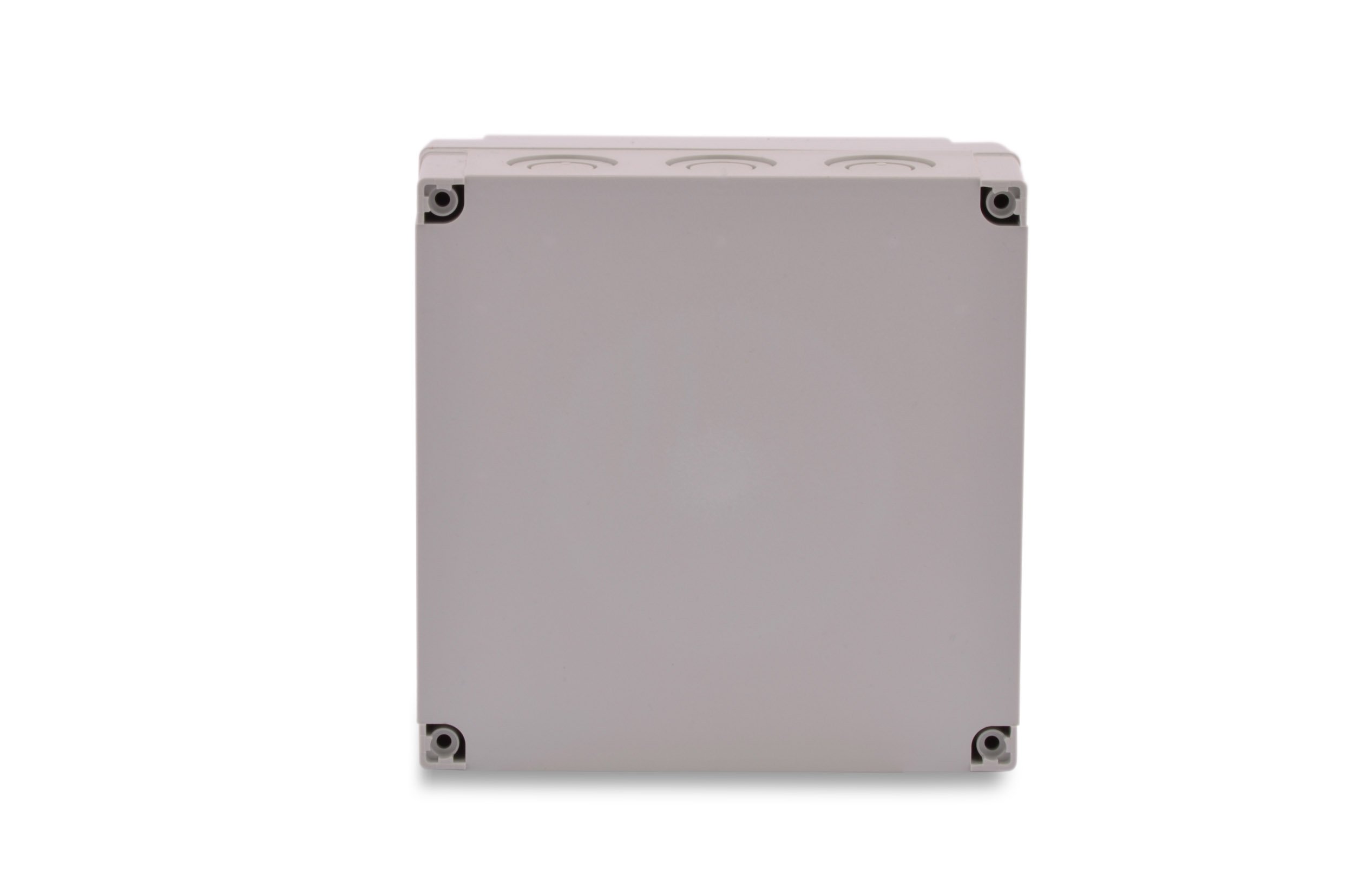BOXEXPERT Armarios de plástico Armarios industriales Serie Michel 180x180x100mm IP 67 Gris/Transparente RAL7035 Armario de distribución Caja de distribución