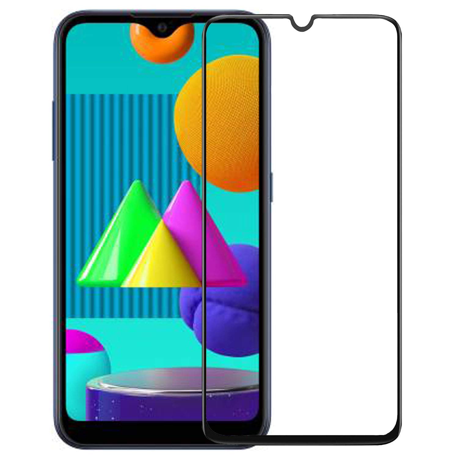 Dashmesh Shopping® Black Tempered Glass For Samsung Galaxy M01 / A01 (PACK OF 1) with Free Installation Kit. Full screen Coverage. Free Replacement If Received Damaged - 5.7 inch (B0BN6SGLBJ) Amazon Price History, Amazon Price Tracker