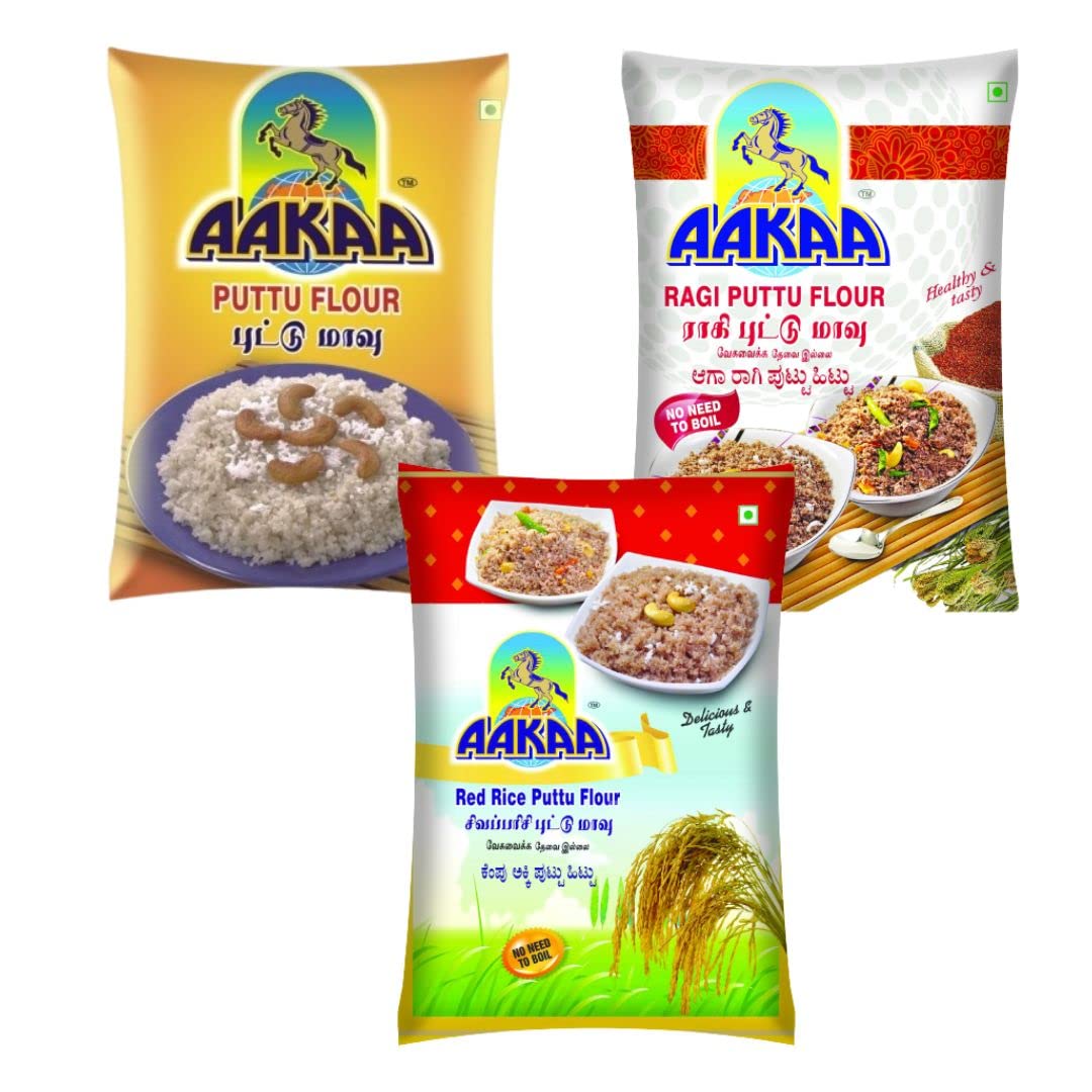 Aakaa instant puttu flour combo pack of Puttu, Ragi puttu, Red Rice Puttu (500GM each) (B0C5R3868C) Amazon Price History, Amazon Price Tracker