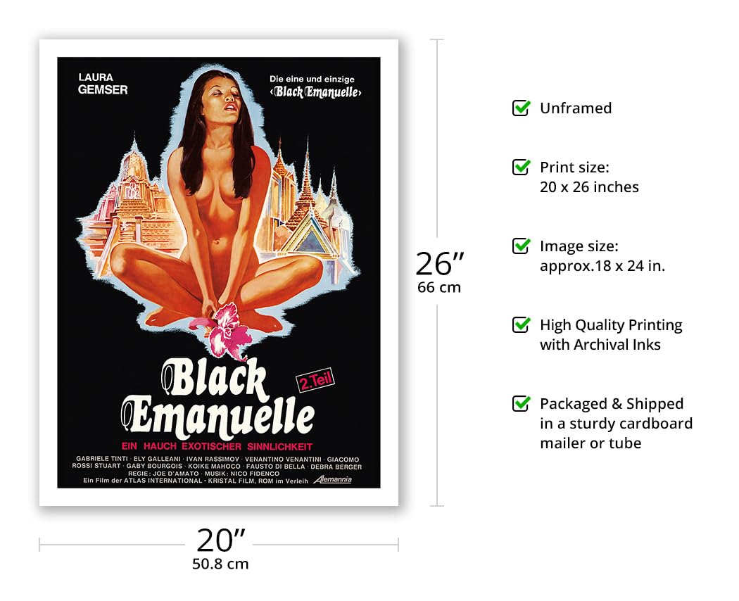 Black Emanuelle 映画ポスター 当時物 Amazon.com: Black Emanuelle in Bangkok - A Touch of Exotic