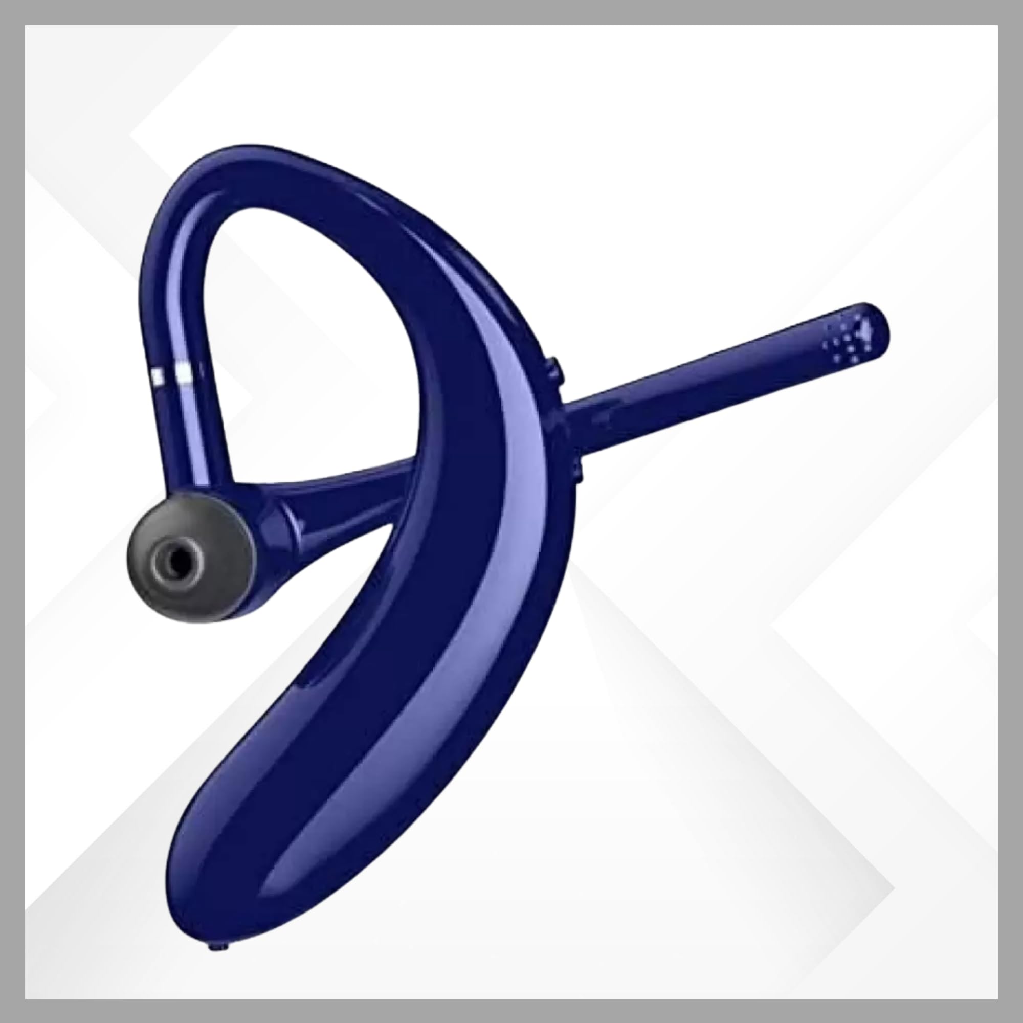 Drumstone [𝟏𝟔 𝓨𝓔𝓐𝓡 𝓦𝓐𝓡𝓡𝓐𝓝𝓣𝓨 Blue Bluetooth Headset: Crystal Clear Sound,One-Ear Wireless Bluetooth Earpiece Design for Hands-Free Calls & Music Sound for Work & Travel