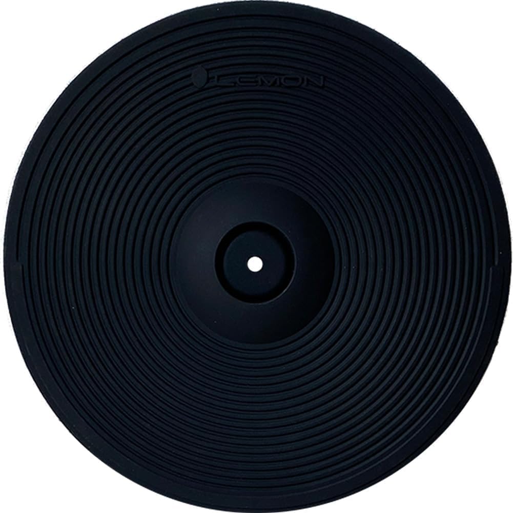 Lemon 11” Dual-Zone Electronic Splash/Crash Cymbal Pad with Choke for Electronic Drum Kits – Quiet Rubber Cymbal for Practice & Performance