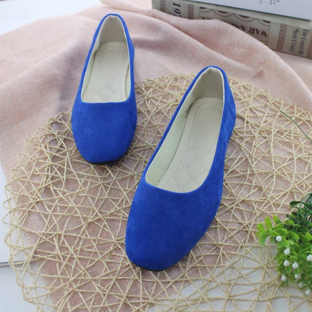 Padgene Women's Casual Ballet Flats, Ladies Ballerina Flats Girls Fashionable Ballet Pumps Dolly Shoes Womens Stylish Comfy Office Driving Flat Shoes Slip On Loafers2