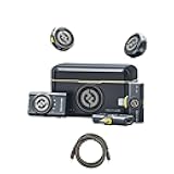 Lark M2 Charcoal 2.4 GHz Wireless Lavalier Microphone Combo System with Mustang AV HS-101 HDMI Cable