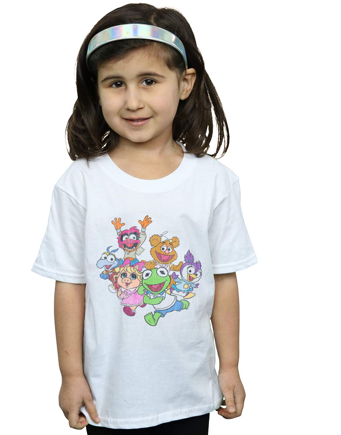 Absolute Cult Girls White Disney The Muppets Muppet Babies Colour Group T-Shirt 5-6 Years