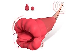 Healexcer Vibrator Wand: Tongue Licking Clitoral & G Spot Stimulator