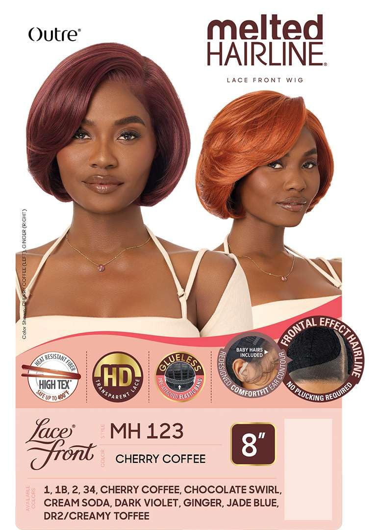 Outre Lace Front Wig - Melted Hairline - MH 123 (JET BLACK 1