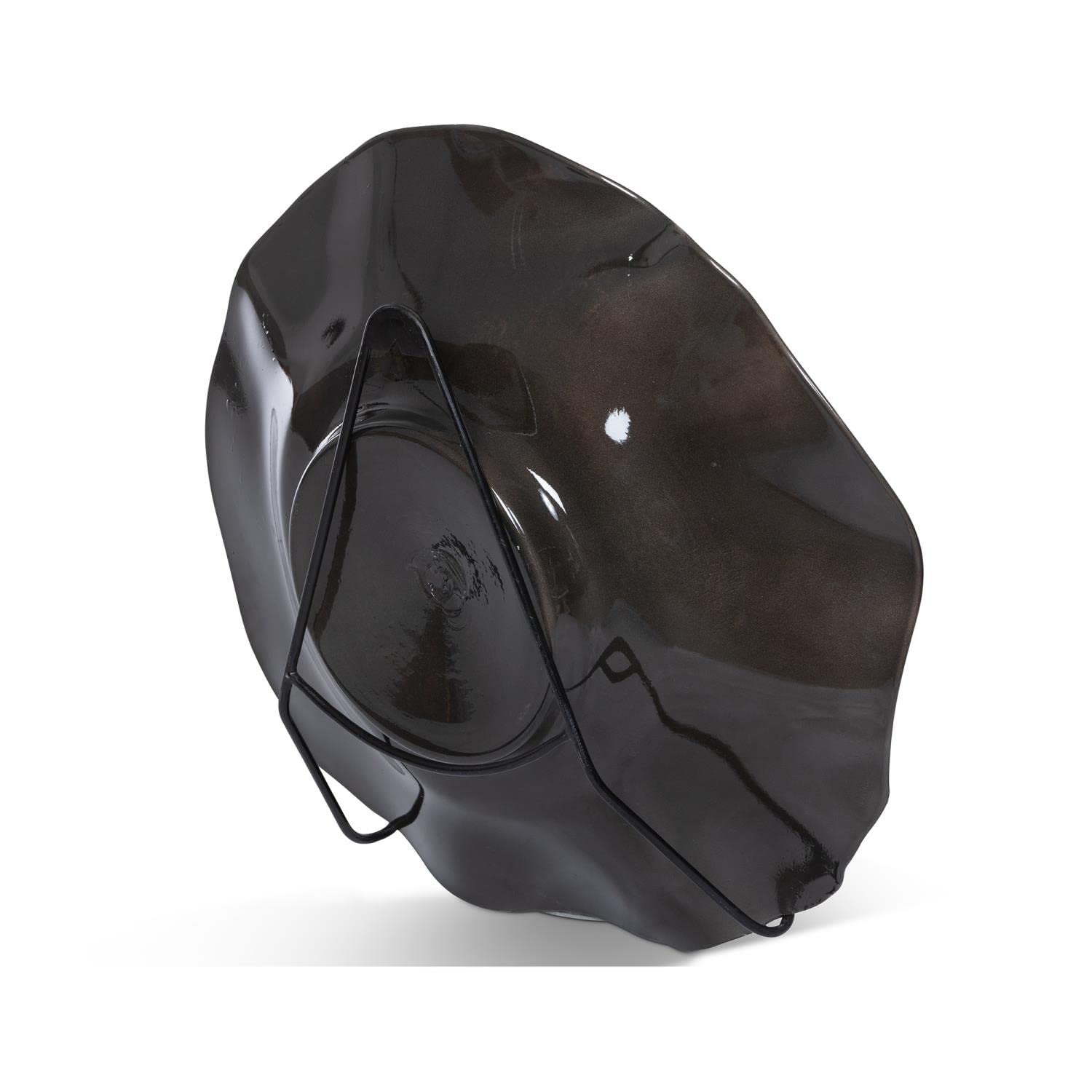 Park Hill Collection Large Hanging Plate Stand with Black Finish EHC30139