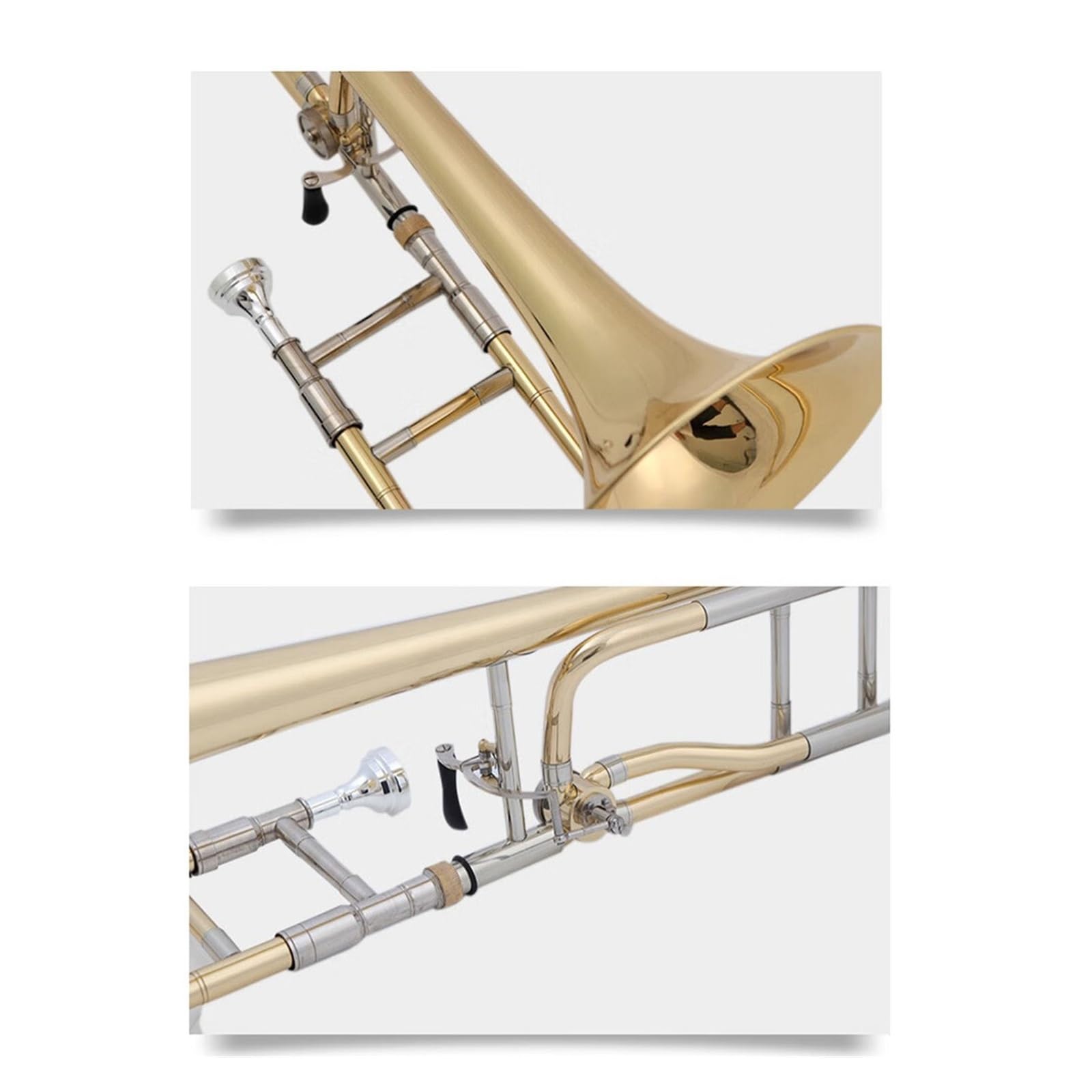 Puzon Puzon tenorowy Instrument profesjonalny Złoty lakier B dur