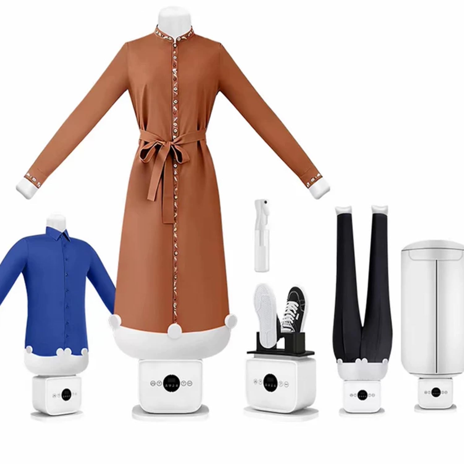 Dhmydpdz Multicolor Automatic Steam Iron, Upgraded Touched Hands-Free Automatic Ironing Machine For Home, 8 Minutes Quick Ironed Dry, Portable & Ultra Quiet, Ideal For Shirts, Pants & Shoes