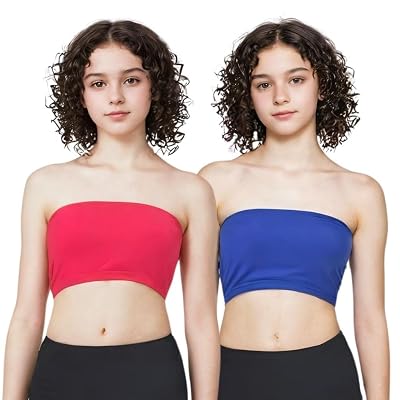 Adira | Tube Bra for Teen | Teens Tube Bra | Slip On Style | 3 Layer Front Panel Conceals Nipples | Silicone Anti Slip B