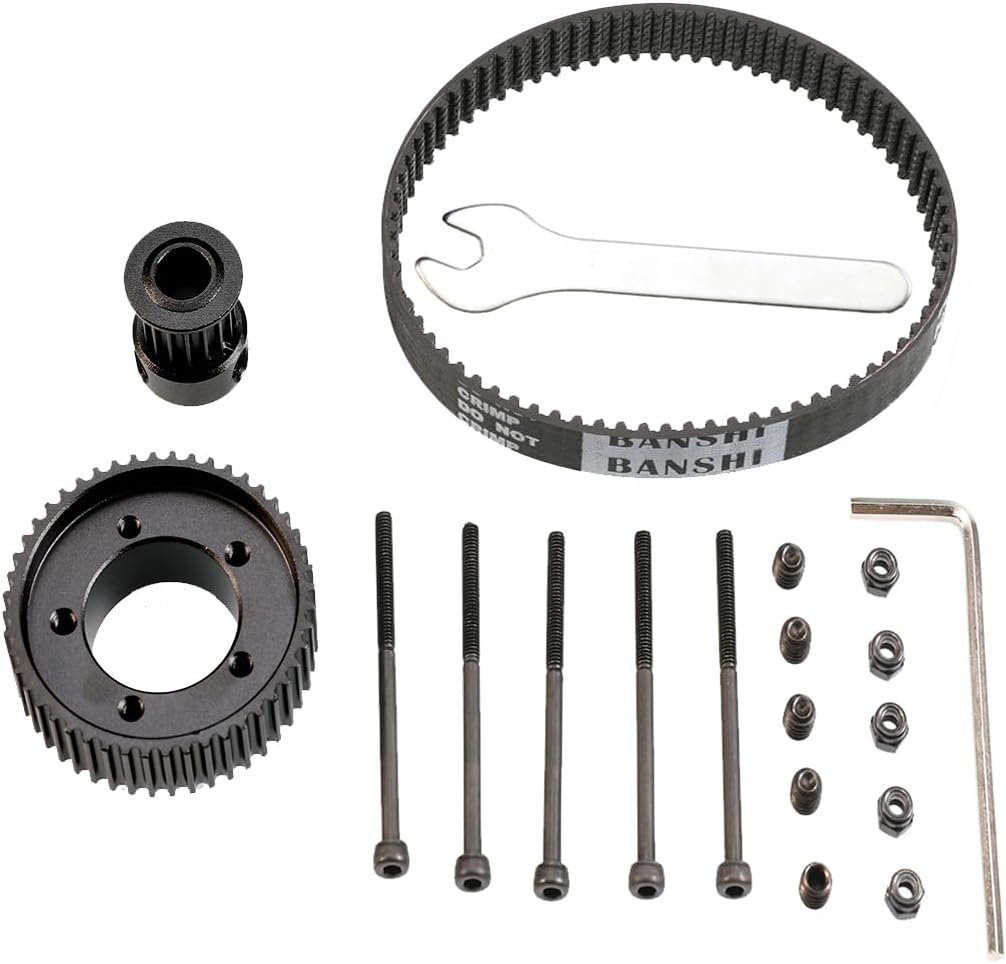 vanpro® DIY Electric Long Skateboard 7243PU70MM Wheel Drive Wheel Pulleys Kit Parts Double Kicktail Small Fish Brush Street