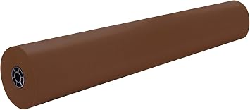 Pacon Rainbow Lightweight Duo-Finish Kraft Paper Roll, 3-Feet by 1000-Feet, Brown 63020