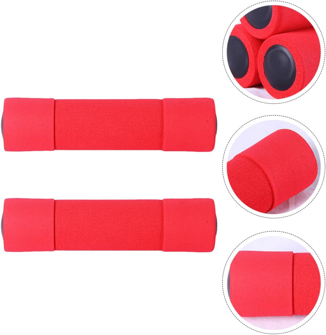 2pcs Women’s Dumbbells Foam Hand Weights 0.5kg Lightweight Soft Grip Exercise Barbells for Home Gym Fitness Arm Training