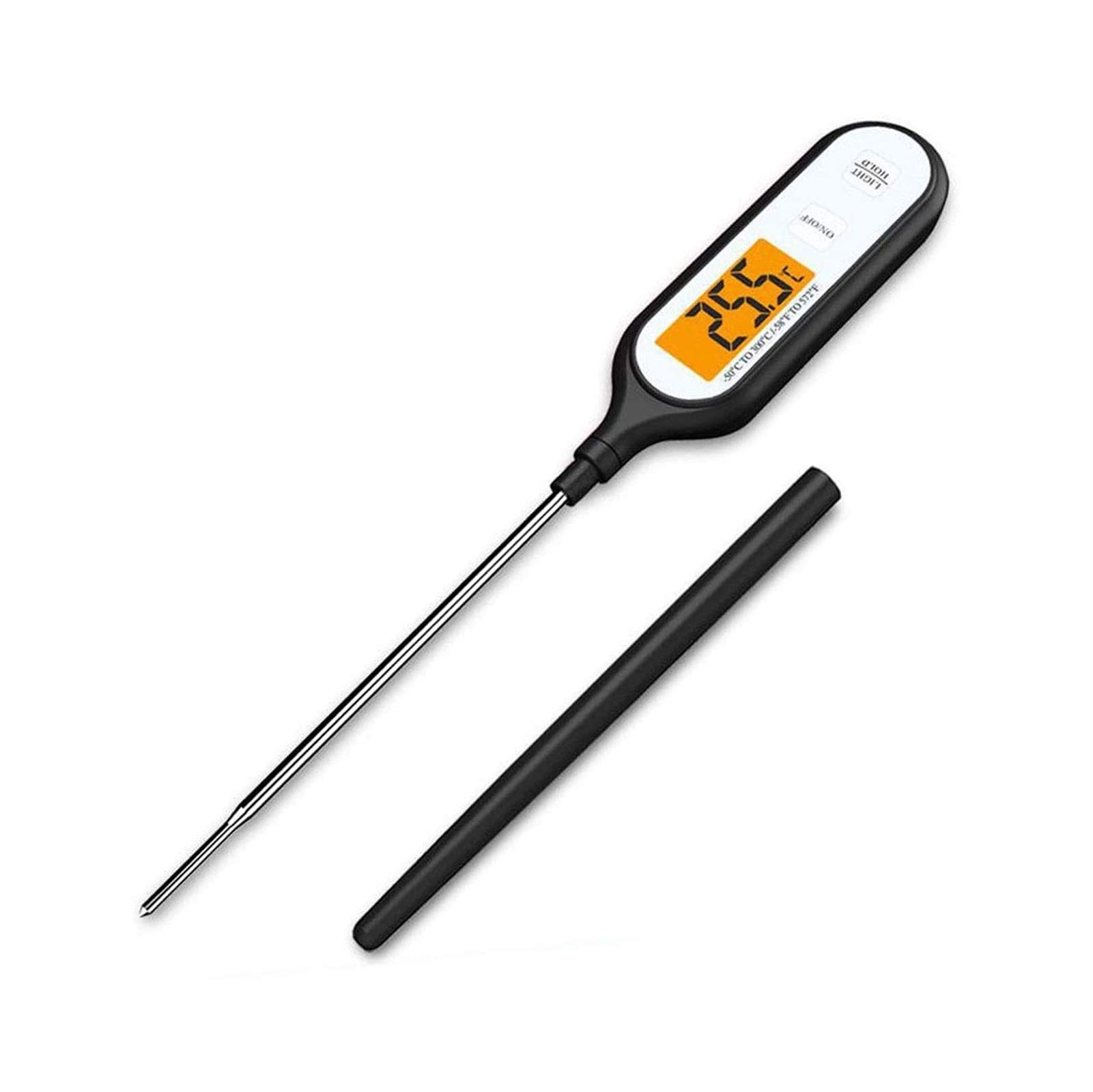 Termómetro de Carne, Medidor de Temperatura del Agua Digital Carne/Termómetro de Barbacoa Probe Impermeable Probe de GRADA Cocina ELECTRÓNICO Termómetro de cocción instantánea Lectura rápid