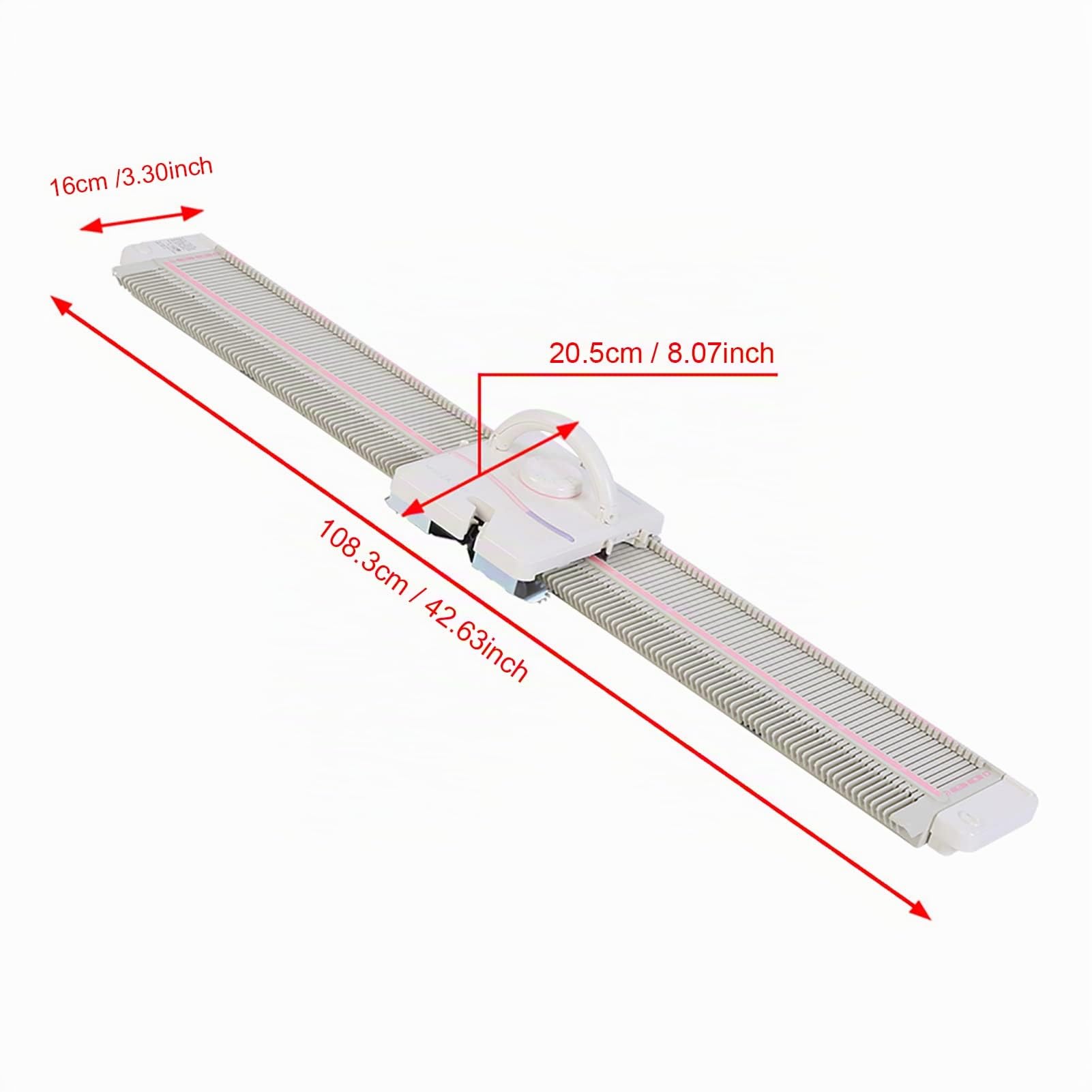 plplaaoo LK150 - Macchina da lavoro a maglia da 6,5 mm, portatile ed efficiente, con accessori per una facile lavorazione a casa, ideale per gli amanti della produzione di maglioni e