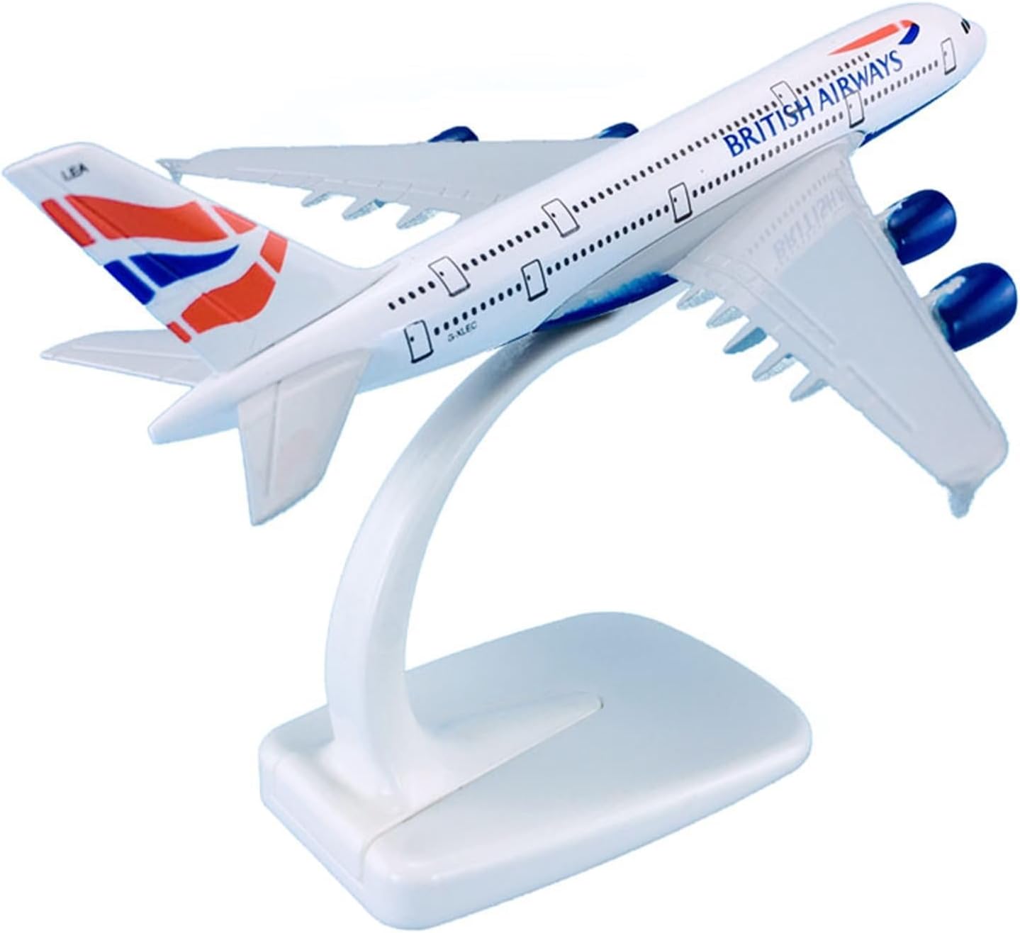 BOENJOY Bonjoy Gifts- British Aircraft Model Airline Aeroplane Diecast Collection Decor, Highly Detailed Airways, 20 Cm, for Kid, White