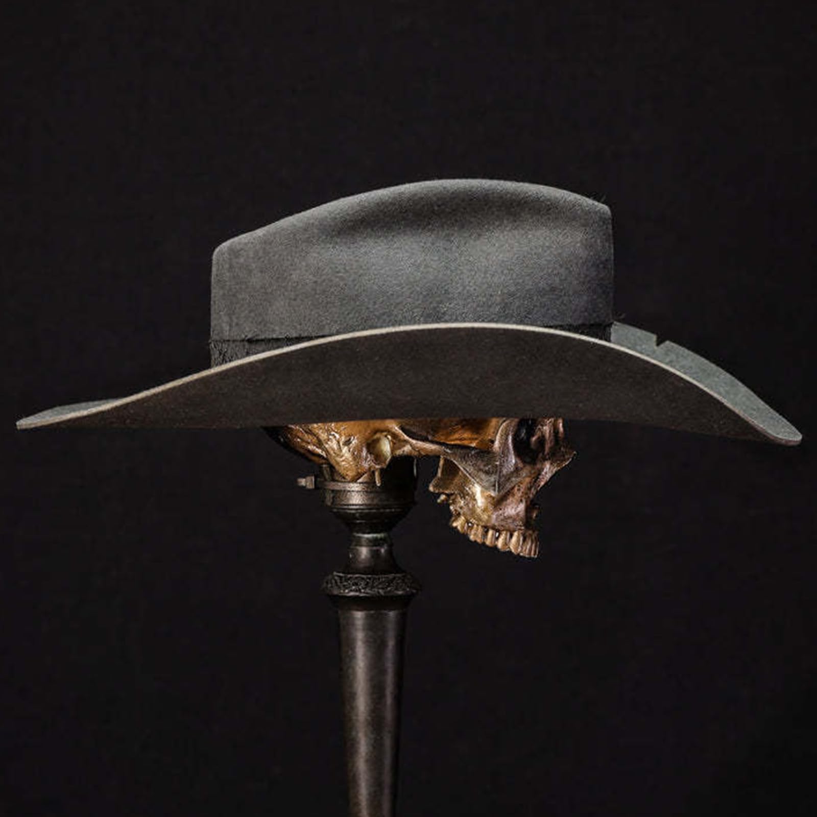 Sombrero Fedora con cinturón de poliuretano, sombrero de panamá, gorro de mago, sombrero de fieltro de lana, disfraz de juego de rol, sombrero de vestir para adultos