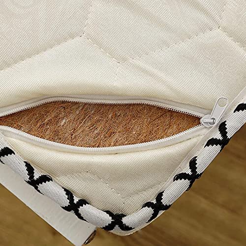 Three-Fold Coir Mattress, Foldable Japanese Floor Mattress, Floor Mattress For Adults 3E Coconut Palm Orthopedic Mattress Pad, 5Cm Folding Sleeping Mat, Firm Feel Quiet Tatami Guest Bed Floor Mat #TOP5