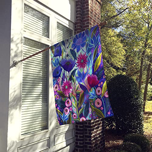 Drapeau de fleurs au motif toile violette Caroline's Treasures - 3