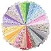 Foraineam 50 Pieces Assorted Cotton Craft Fabric Bundle 8" x 8" (20cm x 20cm) Printed Patchwork Squares for DIY Sewing Quilting Scrapbooking