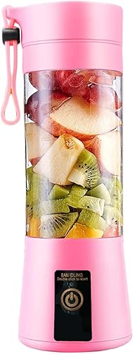 Licuadora portátil para batidos y licuados, mini licuadora portátil, licuadora portátil de tamaño personal, ideal para batidos, mezcla de hielo,