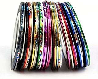 Mr.S Shop 30Pcs Mixed Colors Rolls Striping Tape Line Nail Art Tips Decoration Sticker