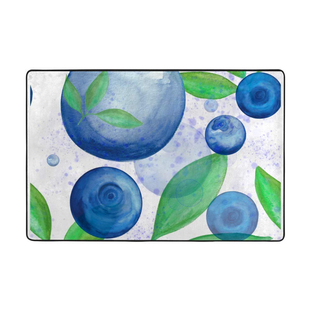 Tapis de salon doux bleu myrtille pour créer un coin lecture cocooning
