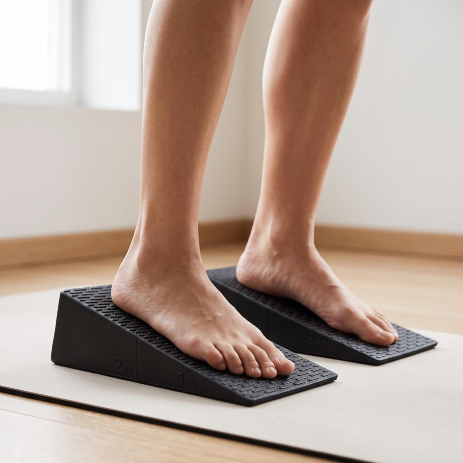Fitness Stretching Board Tavola Inclinata Palestra Pedana Angolata Cuneo Squat Antiscivolo Calf Stretcher Leggera per Riscaldamento Gambe Potenziamento Lower