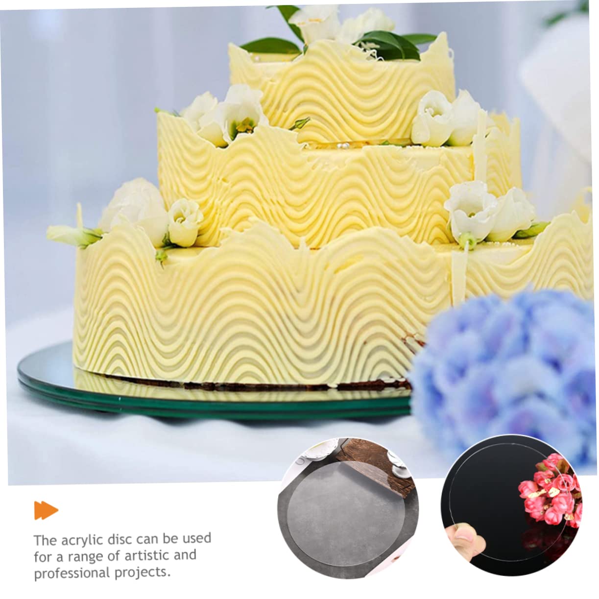 Angoily Acrylic Circle Rounds Round Acrylice Decor DIY Circle Mirror Translucent Sheet