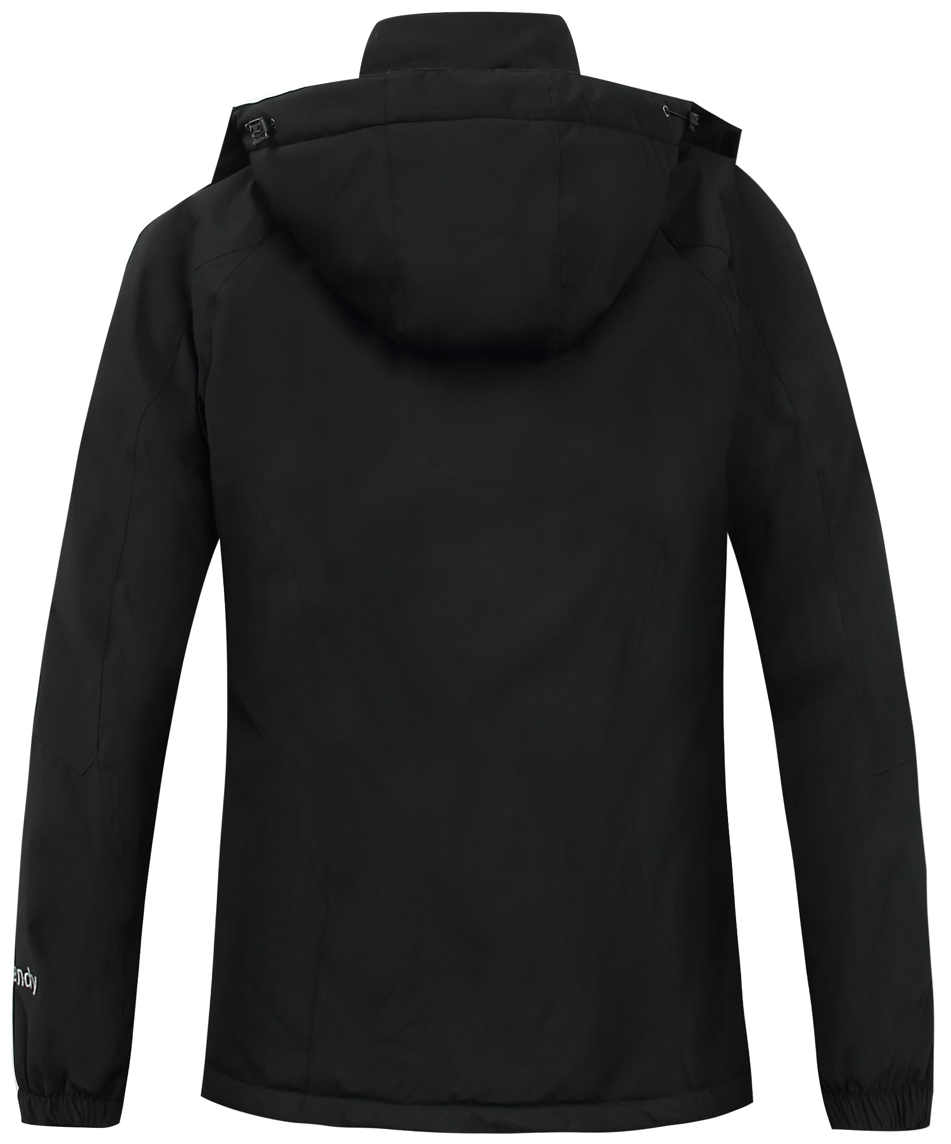 Winterjacke Damen Winddicht Skijacke Damen warm Fleecejacke wasserdicht verdickt gefüttert Funktionsjacke mit abnehmbarer Kapuze