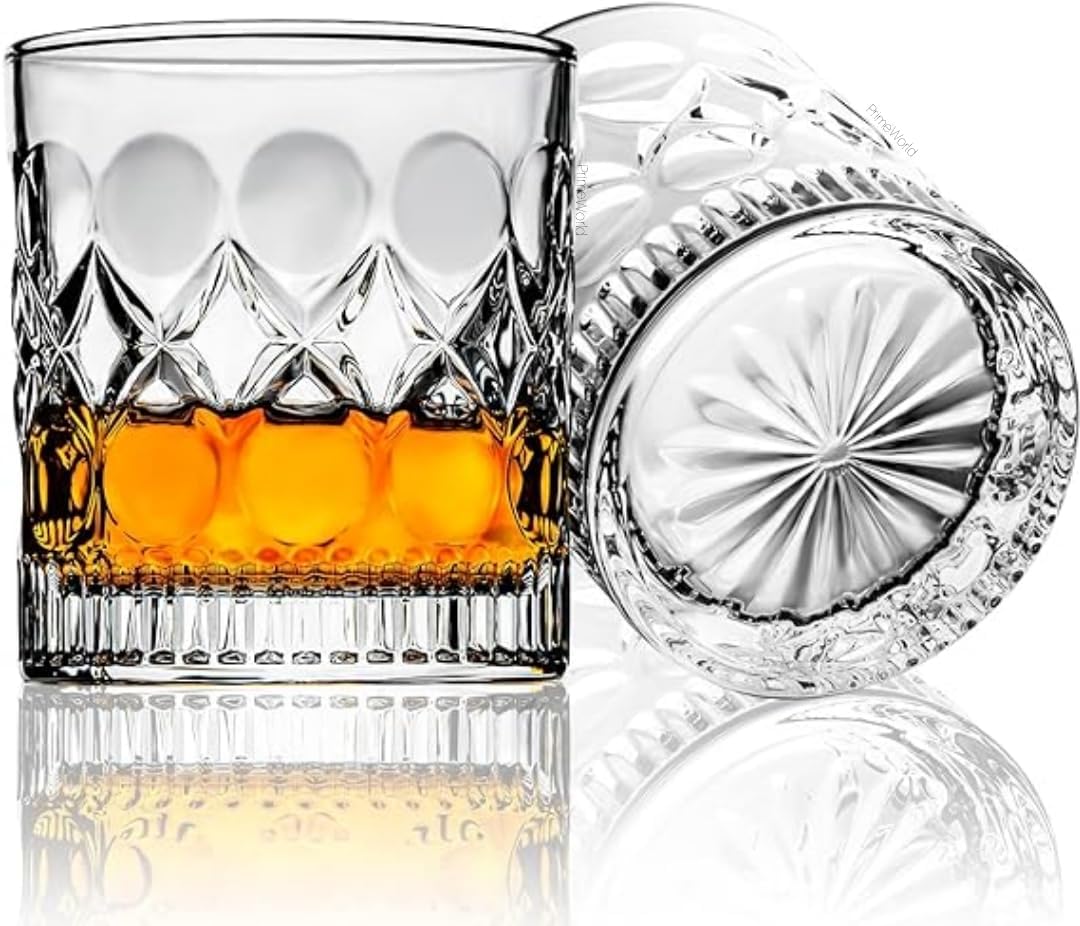 Bellemax Whiskey Glasses Set - 6 Rocks Glasses -10