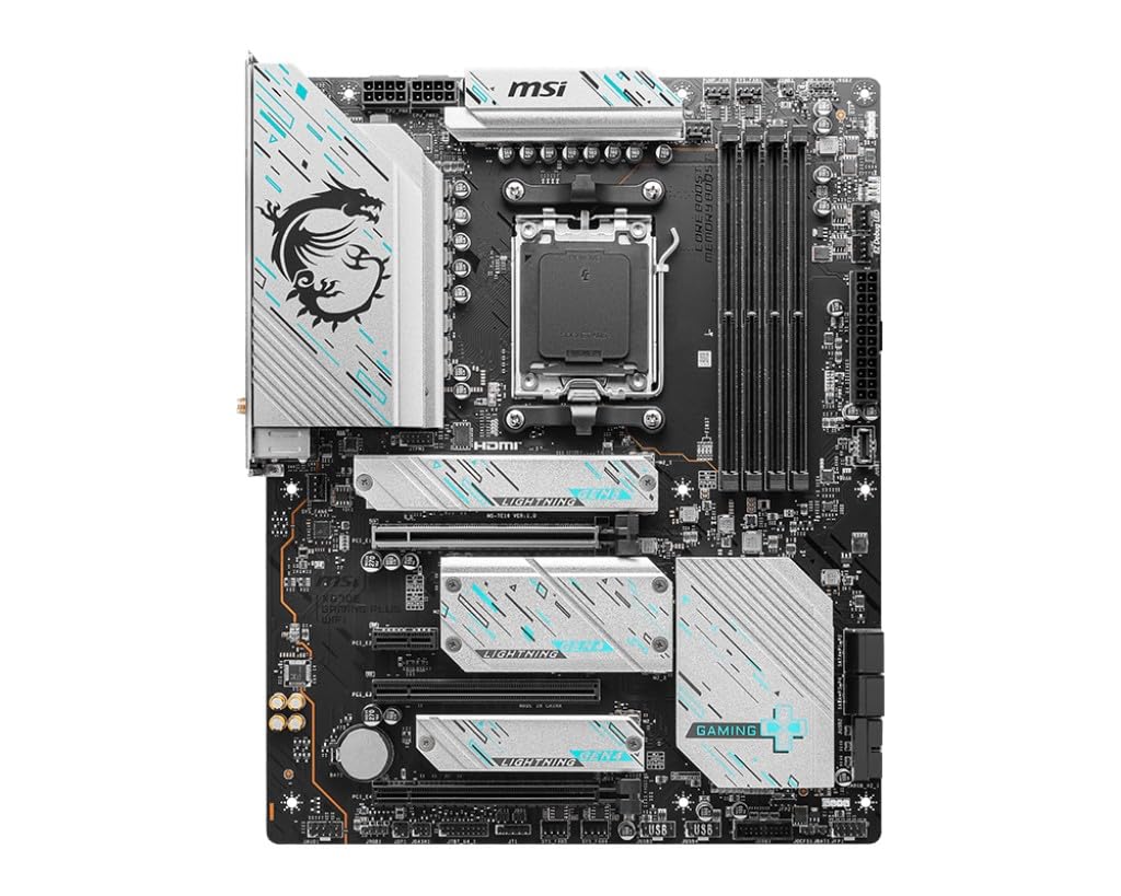 MSI X670E Gaming Plus WiFi Carte Mère ATX - Support AMD Ryzen 9000/8000/7000, DDR5 7800+ MHz, PCIe 5.0