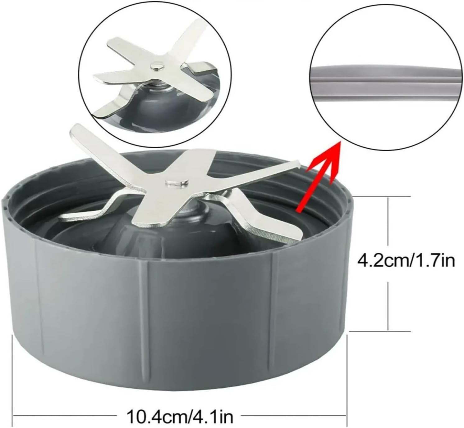 Extractor Blade And Gasket Replacement, Compatible With Nutribullet 600W 900W Blenders