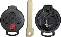 Vista 6 de StandardAutoPart Llave de cabeza remota de 4 botones compatible con Mercedes Benz Smart Fortwo (2008-2015) KR55WK45144 (control remoto completo)