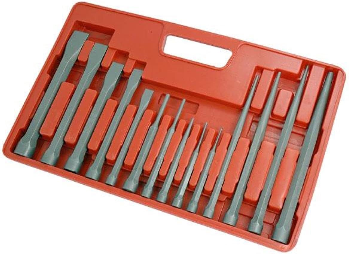 14 PIECE HEAVY DUTY PUNCH AND CHISEL SET