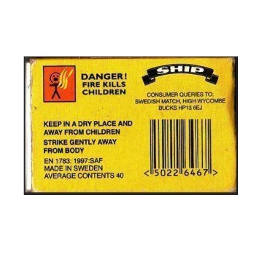 100 Boxes Of Ship Safety Matches (10 Packs Of 10 Boxes) For Cooking, Candles, BBQ & Emergency Use, Reliable Fire Starters, Camping Matches For Wood