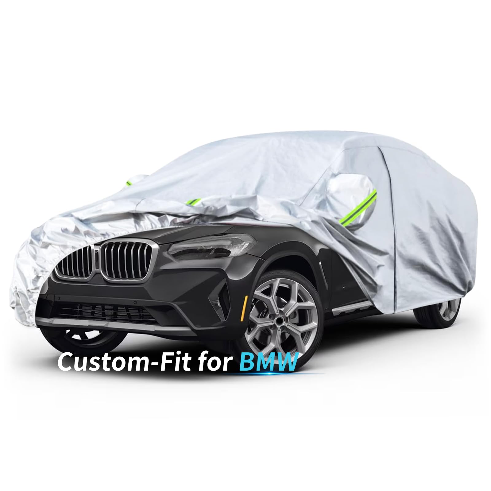 CustomFit for BMW Car Cover 7 Layers Car Cover Waterproof All Weather for Automobiles Outdoor