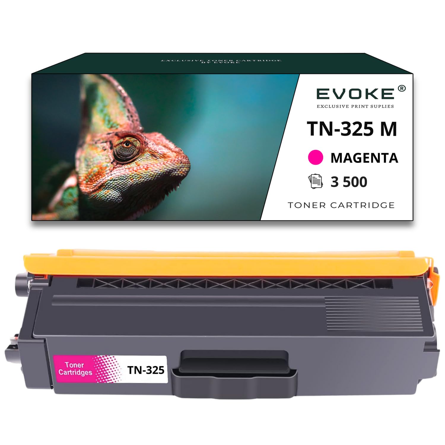 EVOKE TN325 TN-325 Toner Kompatybilny z Brother HL-4140CN HL-4150CDN HL-4570CDW MFC-9970CDW (Zestaw CMYK) 14500 Stron