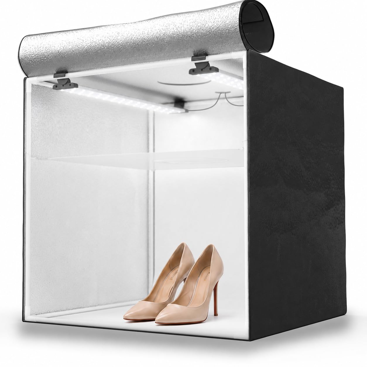 HAVOX Studio Fotografico HPB-60D – Lightbox Portatile 60x60x60 cm – Box Fotografico LED 13000lm – 2 Pannelli Inclinabili – Mini Studio per Fotografia Prodotti, E-commerce, Catalogo