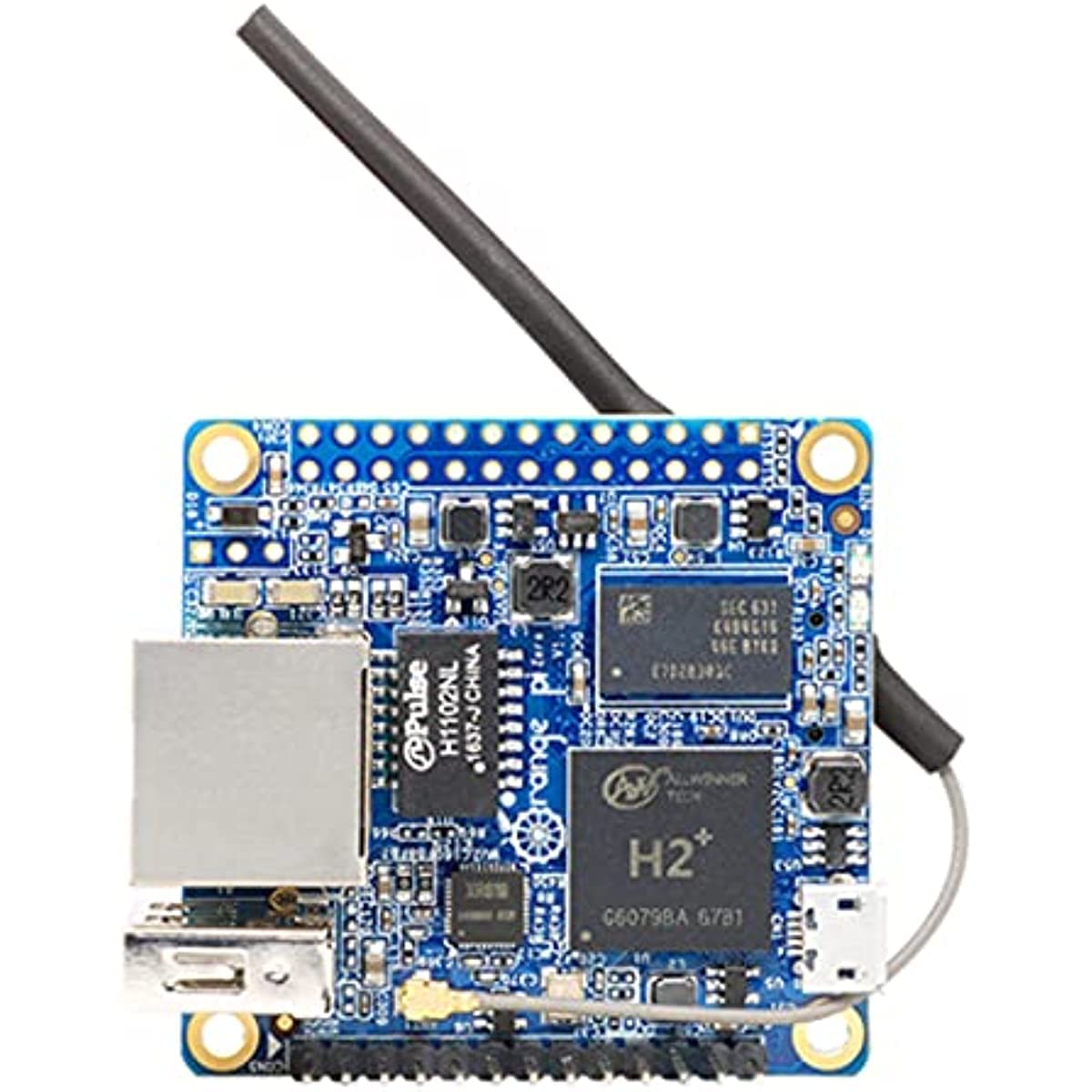 Development Board Kit kompatibel mit Orange Pi Zero LTS 512MB, H3 Quad-Core Open Source Single Board Computer mit schützendem weißen Gehäuse