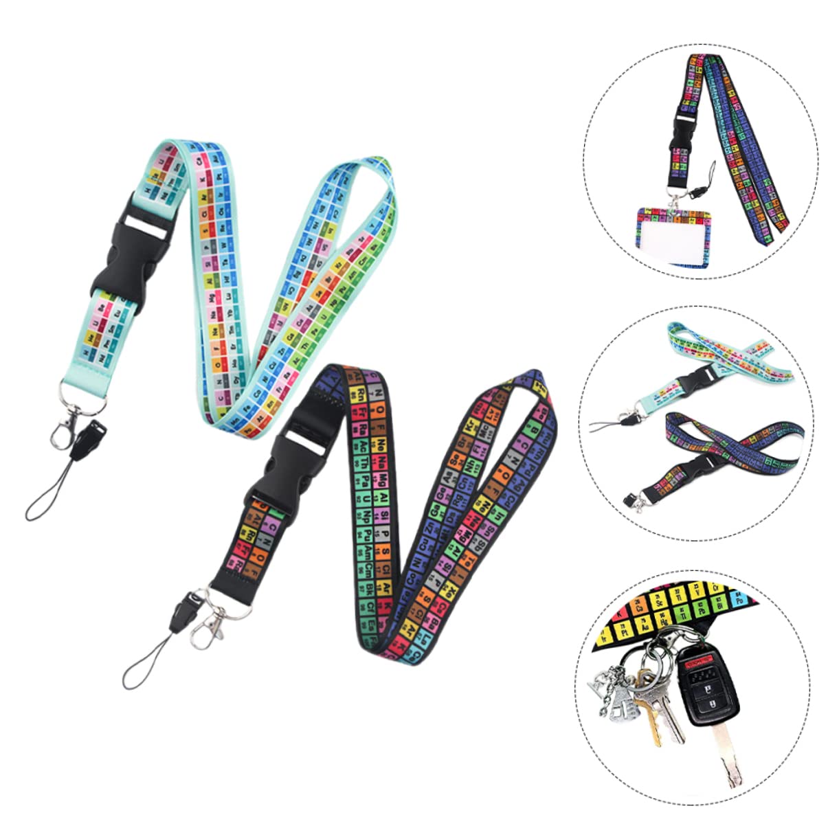 UKCOCO Cuerda Decorativa Para Teléfono Lanyard Multifuncional Antipérdida Compatible Con Cámaras Y Móviles Brillantes Y Cómodos Para 2 Piezas X 5