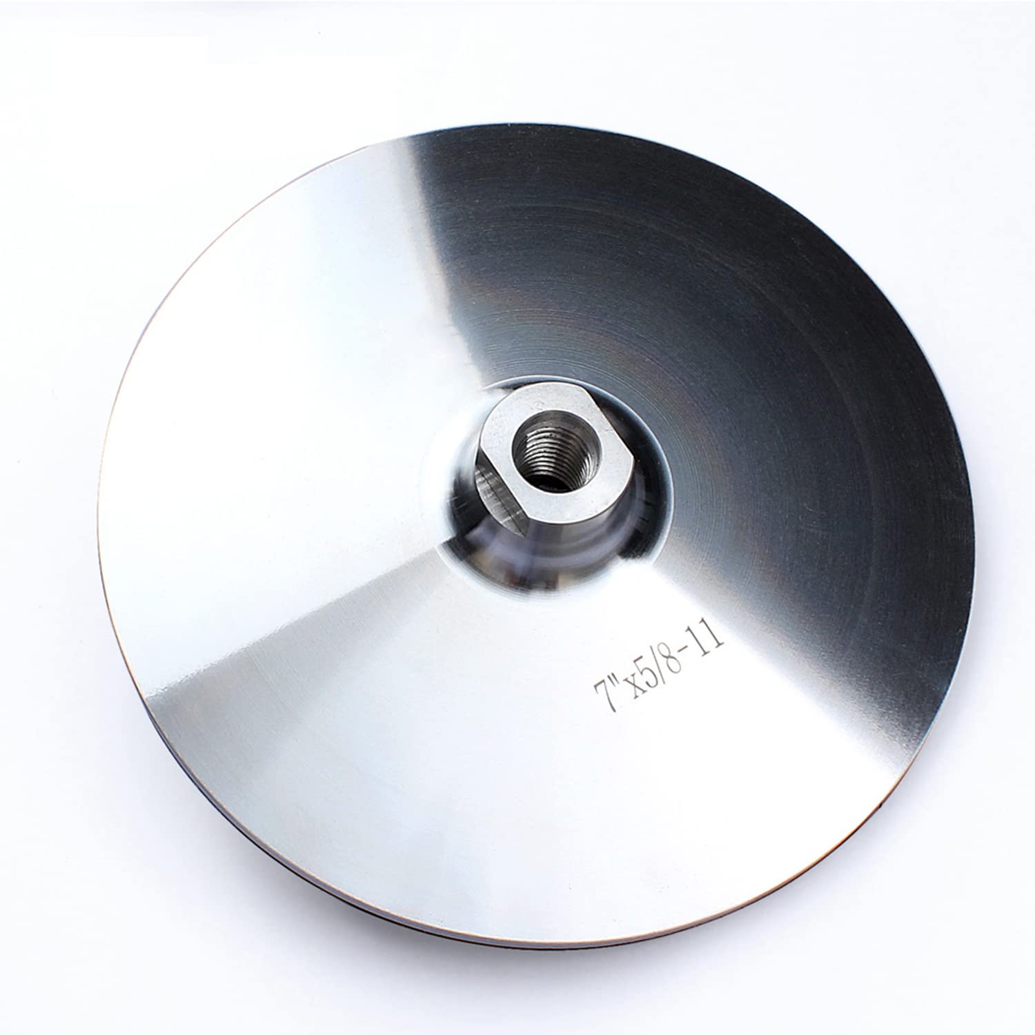 7 Inch Aluminum Backer Pad Hook and Loop Backing Pad Backing Holder 5/8-11 Polish Wheel Holder Pad