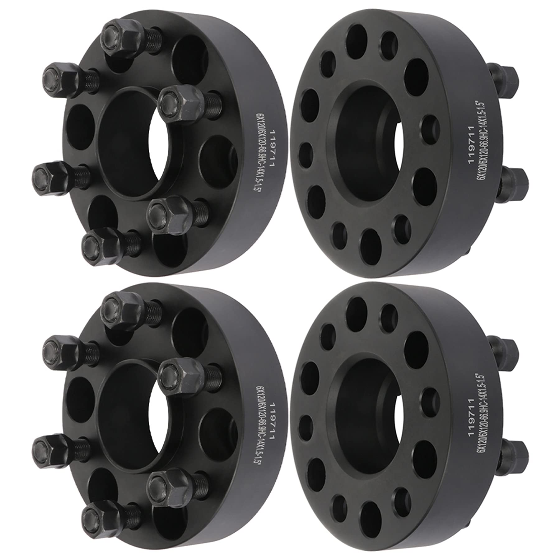 SCITOO 4Pcs 6x120 Wheel Spacers 1.5 inch for Chevy/for GMC